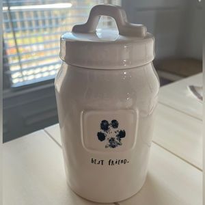 Rae Dunn canister - “best friend ” paw print